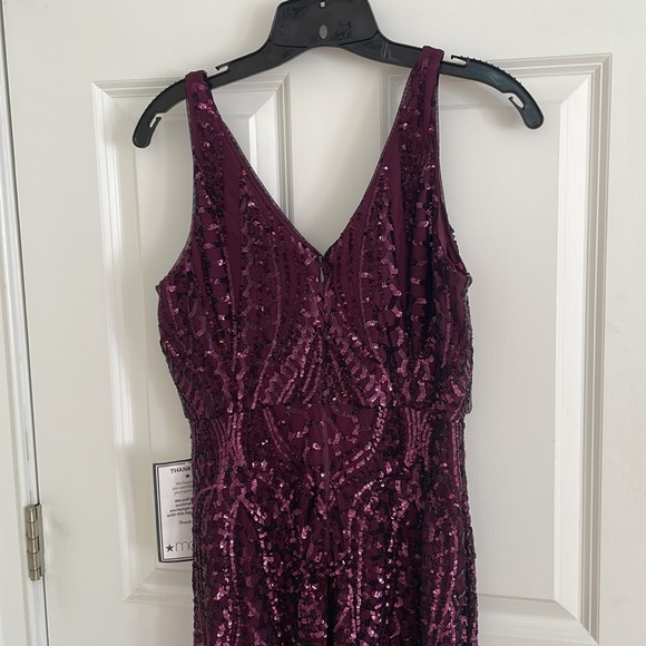 NWT Plum Sequin Dress - Picture 3 of 7